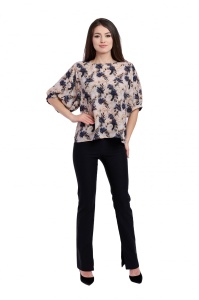 Bluza dama 939 - Bej/Albastru