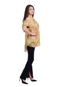 Bluza dama 949, Galben/Verde Deschis, Marime Universala - Img 3