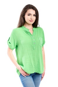 Camasa dama 4015, Verde, Marime Universala - Img 2