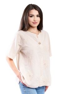 Camasa dama 4065, Bej, Marime Universala - Img 2