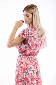 Rochie dama 2372 - Roz/Rosu - Img 3