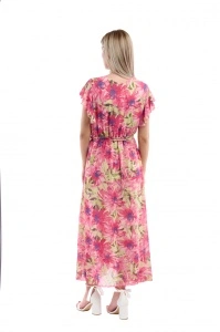 Rochie dama 2372 - Roz/Verde - Img 2
