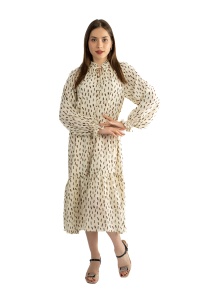 Rochie dama 61001, Ivoire/Maro, One Size - Img 4