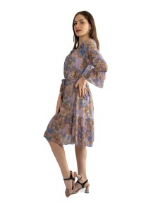 Rochie dama 830 - Mov/Bej - Img 2