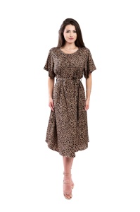 Rochie dama 940 - Maro/Negru