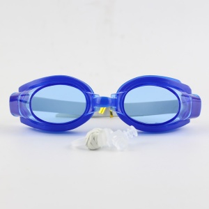 Set Ochelari de Inot pentru Copii - Include Dopuri pentru Urechi si Clips pentru Nas - Albastru