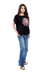 Tricou dama, Always, Negru, Marime Universala - Img 2