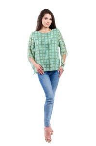 Bluza dama 809 - Verde/Verde Deschis