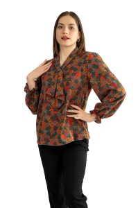 Bluza dama 817 - Rosu/Verde
