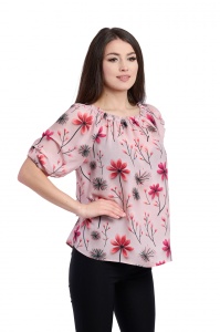 Bluza dama 933 - Roz Pal/Fucsia - Img 3
