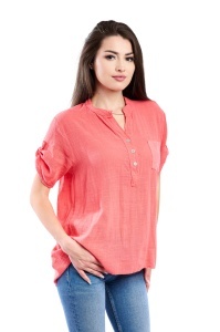 Camasa dama 4015, Coral, Marime Universala - Img 2