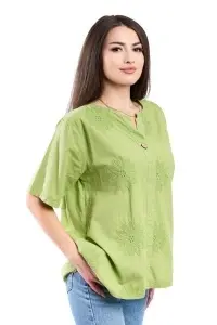 Camasa dama 4065, Kaki Deschis, Marime Universala - Img 2