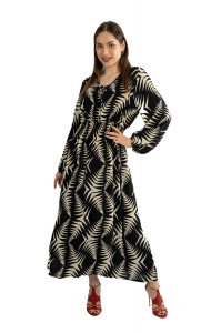 Rochie dama 2366 - Negru/Ivoire