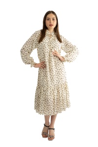 Rochie dama 61001, Ivoire/Maro, One Size