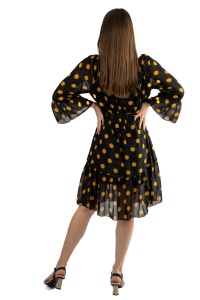 Rochie dama 830 - Negru/Galben - Img 2