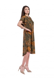 Rochie dama 914 - Verde/Maro deschis - Img 3