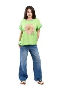 Tricou dama, Always, Verde Deschis, Marime Universala