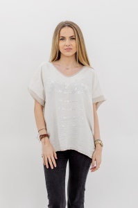 Tricou dama, Everyday, Crem, One Size