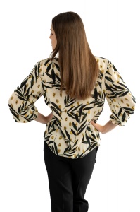 Bluza dama 817 - Crem/Negru - Img 4