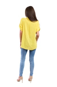 Camasa dama 4015, Galben, Marime Universala - Img 3