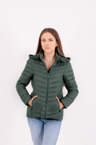 Jacheta dama cu gluga 2025 - Verde