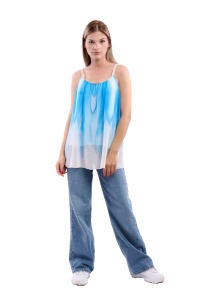 Maieu dama 8958, Bleu/Alb, One Size