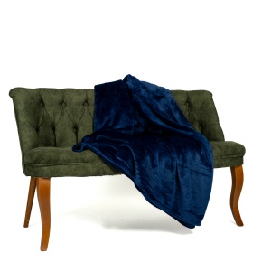 Patura tip Cocolino 200x230 Culoare - Albastru Inchis - Img 2