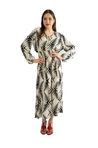 Rochie dama 2366 - Alb/Negru