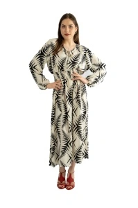 Rochie dama 2366 - Alb/Negru