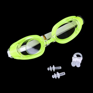 Set Ochelari de Inot pentru Copii - Include Dopuri pentru Urechi si Clips pentru Nas - Galben - Img 2