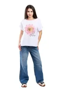 Tricou dama, Always, Alb, Marime Universala