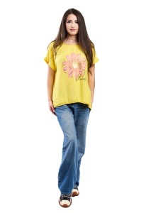 Tricou dama, Always, Galben, Marime Universala