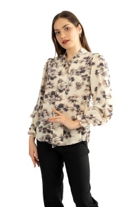 Bluza dama 820 - Crem/Gri
