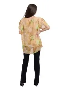 Bluza dama 949, Galben/Verde Deschis, Marime Universala - Img 4