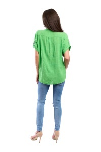 Camasa dama 4015, Verde, Marime Universala - Img 3