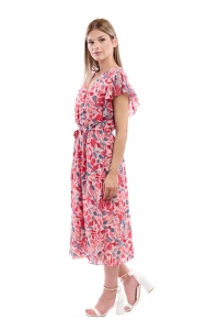 Rochie dama 2372 - Roz/Rosu - Img 4