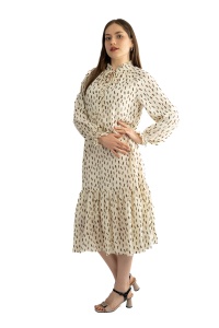 Rochie dama 61001, Ivoire/Maro, One Size - Img 5
