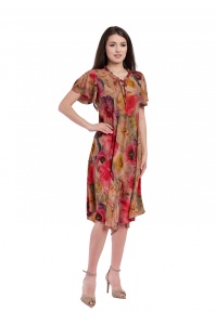 Rochie dama 914 - Bej/Rosu - Img 4