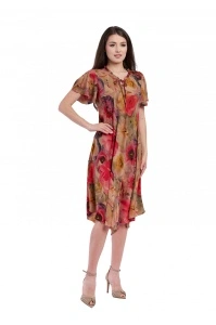 Rochie dama 914 - Bej/Rosu - Img 4