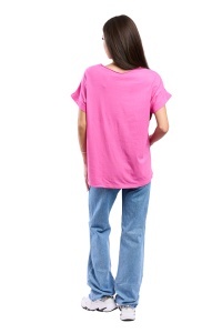 Tricou dama cu imprimeu floral 1055, Cyclam, Marime Universala - Img 3