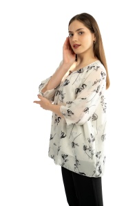 Bluza dama 815 - Ivoire/Negru - Img 3