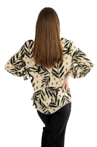 Bluza dama 821 - Crem/Negru - Img 4