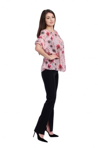 Bluza dama 933 - Roz Pal/Fucsia - Img 4