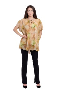Bluza dama 949, Galben/Verde Deschis, Marime Universala