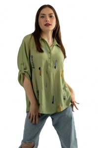 Camasa dama 1117 - Verde Deschis