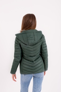 Jacheta dama cu gluga 2025 - Verde - Img 2