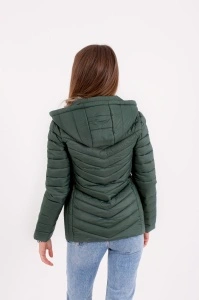 Jacheta dama cu gluga 2025 - Verde - Img 2