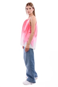 Maieu dama 8958, Roz/Alb, One Size - Img 2