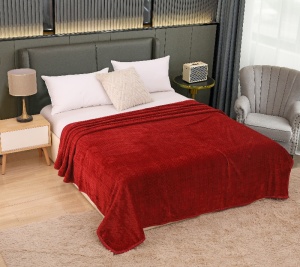 Patura cocolino Romb, 200x230cm, Culoare Rosu Bordeaux