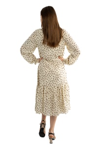 Rochie dama 61001, Ivoire/Maro, One Size - Img 2